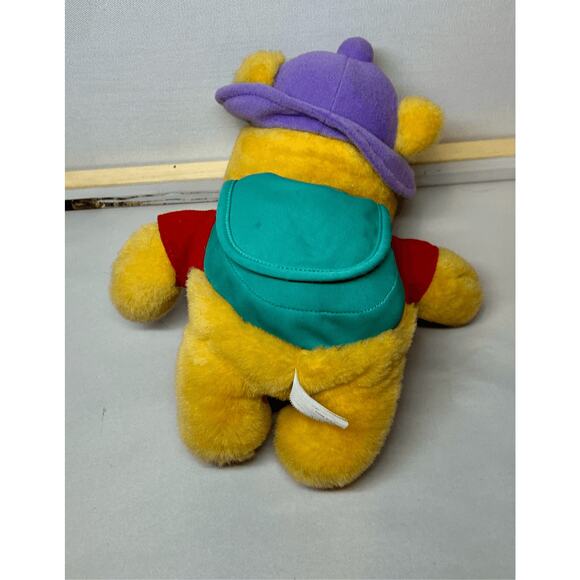 Vintage Mattel 1997 Winnie the Pooh Hunny Honey Pot With Backpack 11" Plush - Picture 5 of 11